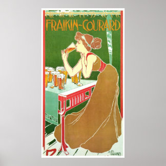 Brasserie Fraikin Courard 1900 ~ Vintage Ad Poster