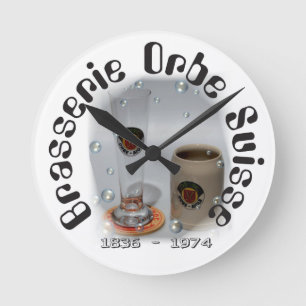 Brasserie Orbe Suisse v Brewery of Orbe Switzerlan Round Clock