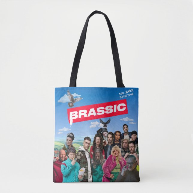 Brassic All-Over-Print Tote, Shoulder Tote Bag (Front)