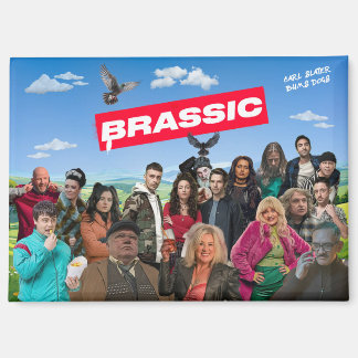 Brassic Rectangle Fridge Magnet