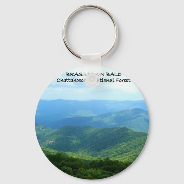 Brasstown Bald - Chattahoochee National Forest Key Ring (Front)
