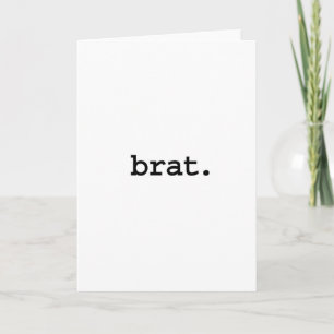 brat. card