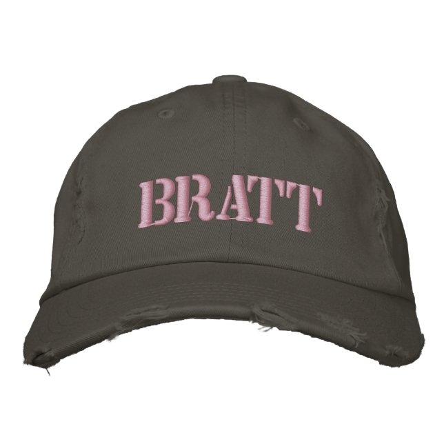 Brat Embroidered Hat (Front)