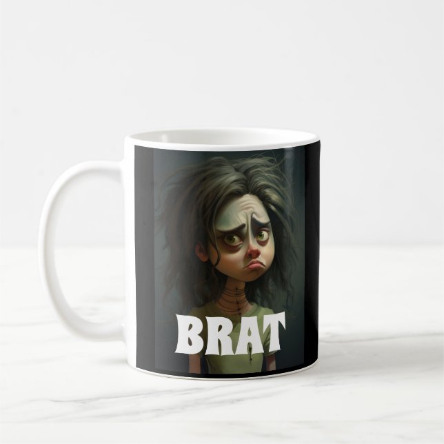 BRAT FUNNY COFFEE MUG FOR WIFE GIRLFRIEND (Left)