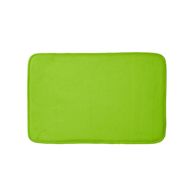 Brat Green Solid Colour Bath Mat (Front)