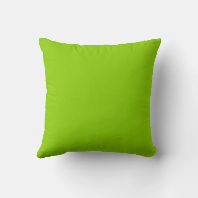 Brat Green Solid Colour Cushion (Back)