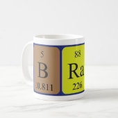 Brat periodic table name mug (Front Left)