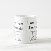 Brat periodic table name mug (Center)