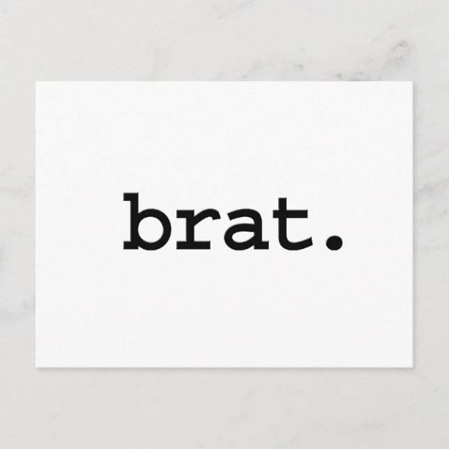brat. postcard (Front)