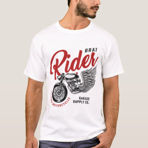 Brat Rides Custom Motorcycles T-Shirt