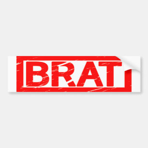 Brat Stamp Bumper Sticker