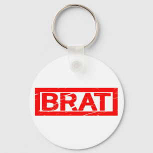 Brat Stamp Key Ring