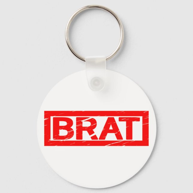 Brat Stamp Key Ring (Front)