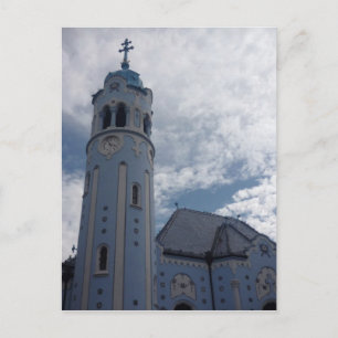 bratislava blue tower postcard
