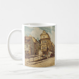 Bratislava by Richard Lux Century Colored Etching Coffee Mug