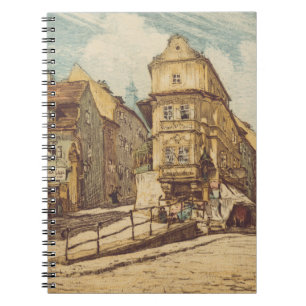 Bratislava by Richard Lux Century Colored Etching Notebook