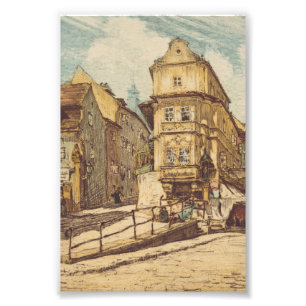 Bratislava by Richard Lux Century Colored Etching Photo Print