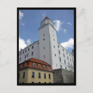 bratislava castle border postcard