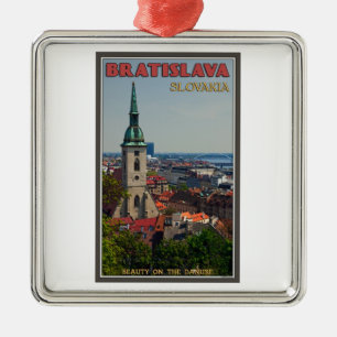 Bratislava Cityscape Metal Tree Decoration