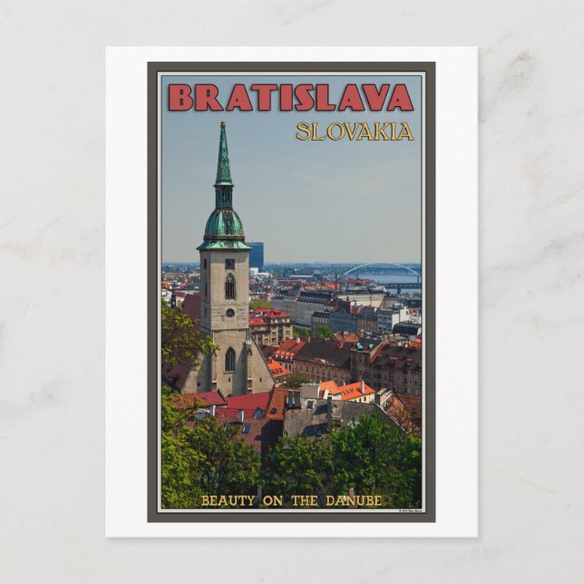 Bratislava Cityscape Postcard (Front)