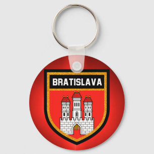 Bratislava Flag Key Ring