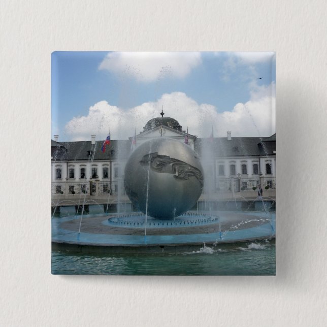 bratislava grassalkovich 15 cm square badge (Front)