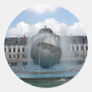 bratislava grassalkovich classic round sticker