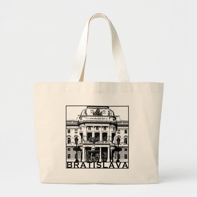 Bratislava Large Tote Bag (Front)