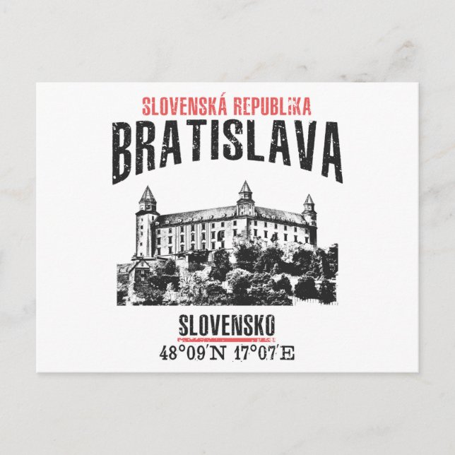 Bratislava Postcard (Front)