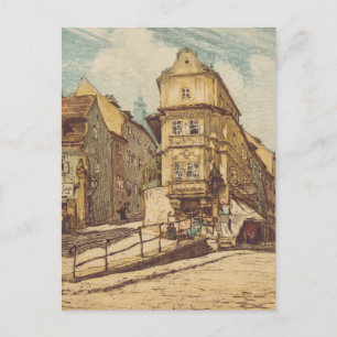 Bratislava Richard Lux Century Colored Etching Art Postcard