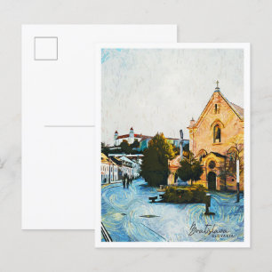 Bratislava Slovakia Beautiful Oil Paint Landscape Postcard
