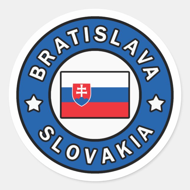 Bratislava Slovakia Classic Round Sticker (Front)