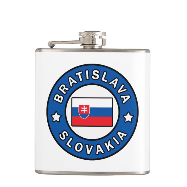 Bratislava Slovakia Hip Flask (Front)