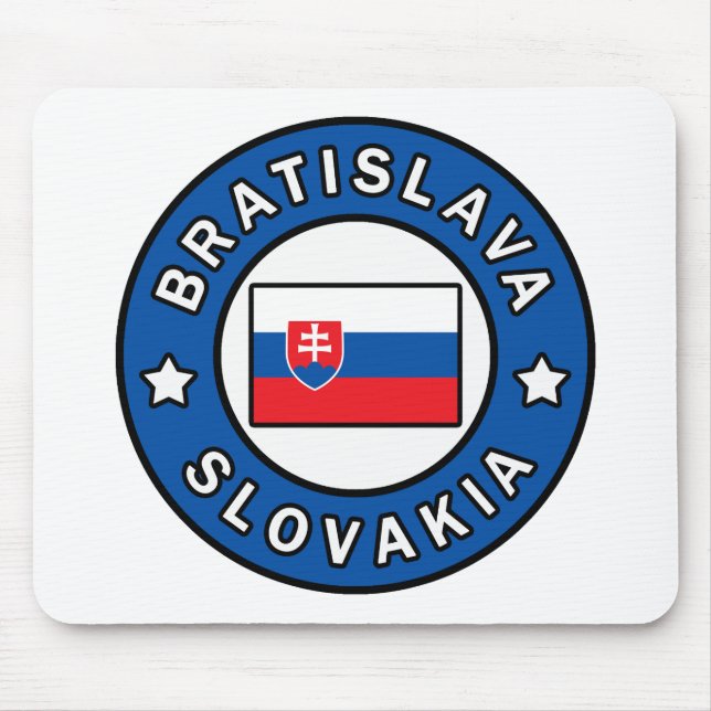 Bratislava Slovakia Mouse Mat (Front)