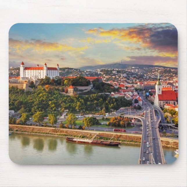 Bratislava, Slovakia Mouse Mat (Front)