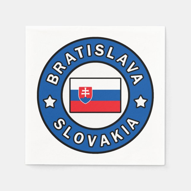 Bratislava Slovakia Napkin (Front)