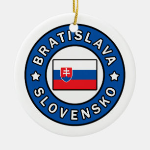 Bratislava Slovensko Ceramic Tree Decoration