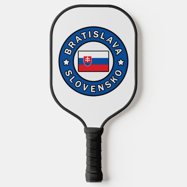 Bratislava Slovensko Pickleball Paddle (Front)