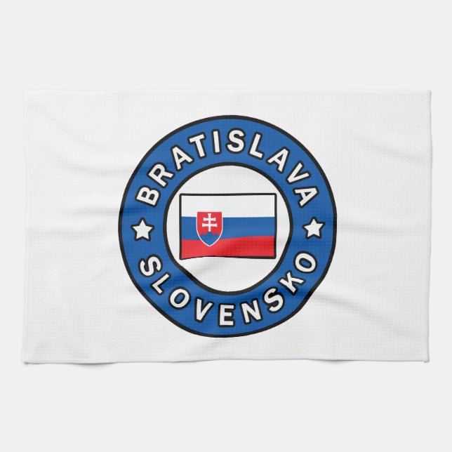 Bratislava Slovensko Tea Towel (Horizontal)