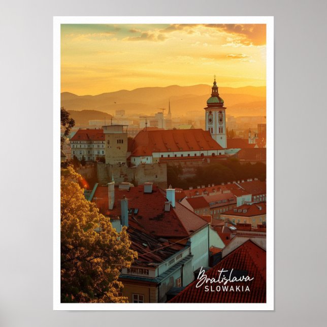 Bratislava Slowakia Art travel famous place Poster (Front)