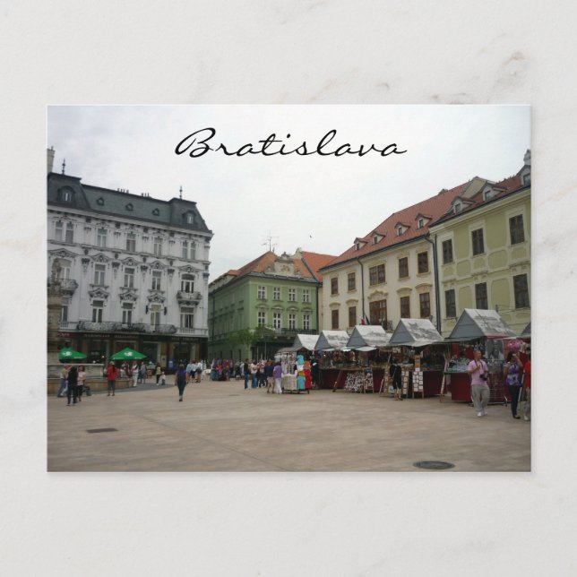 bratislava square postcard (Front)