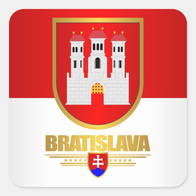 Bratislava Square Sticker (Front)
