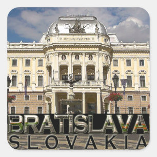 Bratislava Square Sticker