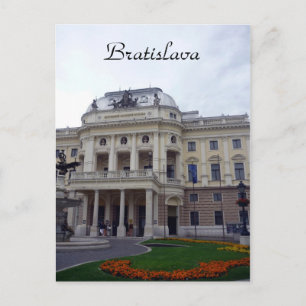 bratislava theatre postcard