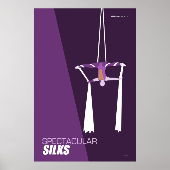Brattleboro Circus Poster Series - Silks (Front)