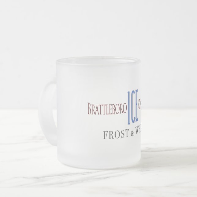 Brattleboro Ice Company Frosted Mug (Front Left)