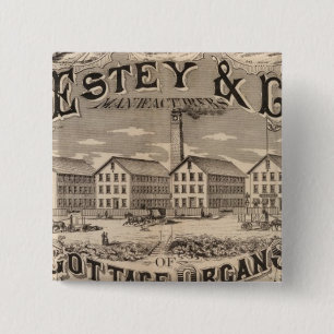 Brattleboro Vermont 15 Cm Square Badge