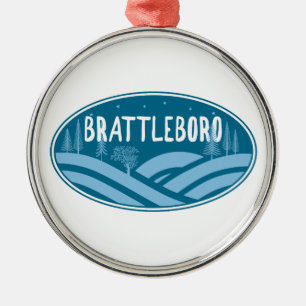 Brattleboro Vermont Outdoors Metal Tree Decoration