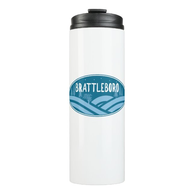 Brattleboro Vermont Outdoors Thermal Tumbler (Front)