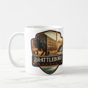 Brattleboro, Vermont   Vintage Coffee Mug
